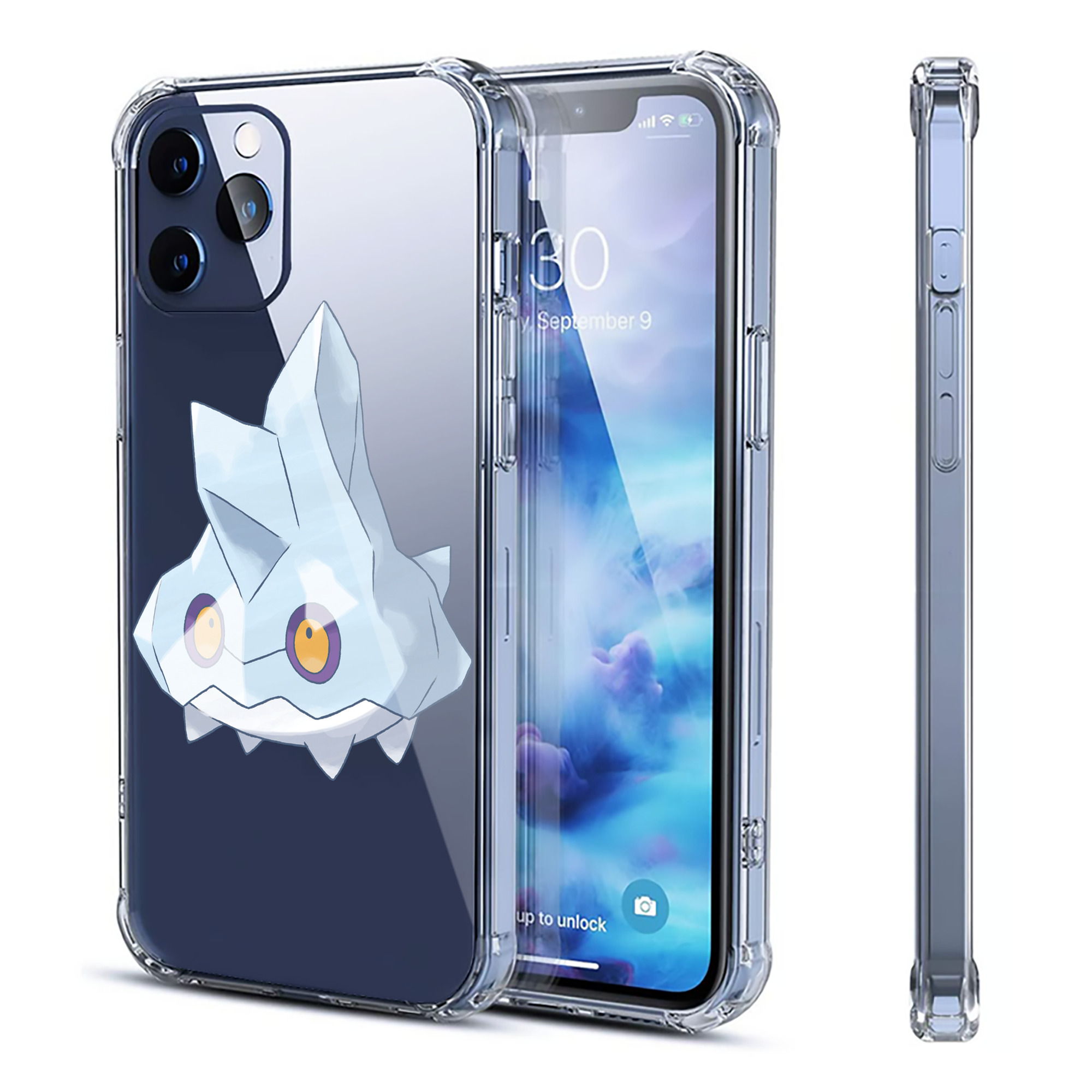 （画像用） ポケットモンスター Pokémon 【iPhone 12シリーズ対応】透明スマホケース（クリアソフトケース）